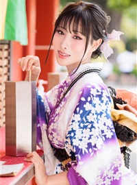 NO.261 雨波_HaneAme - 新年紫罗兰浴衣